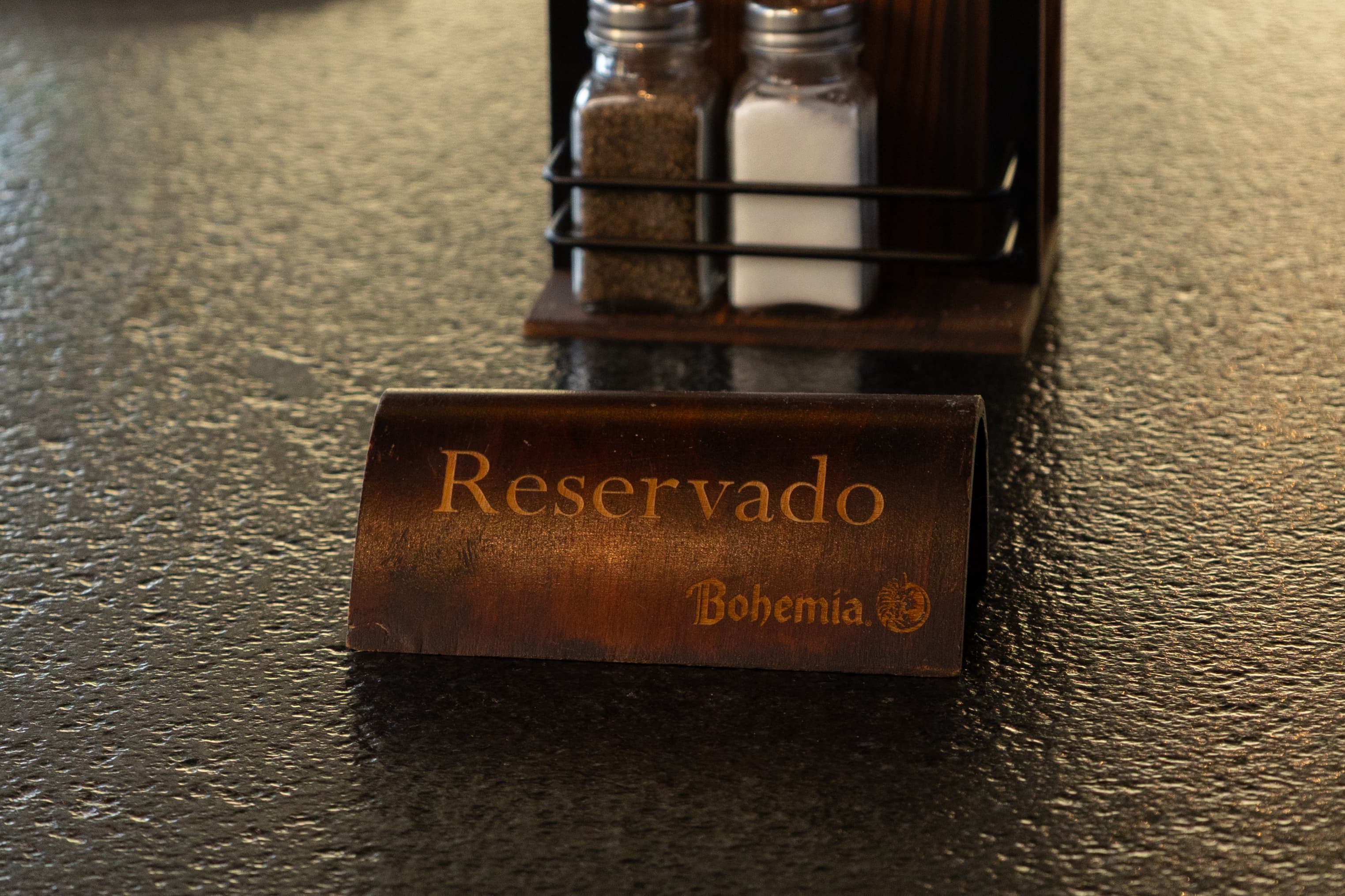 Espacio reservado en el restaurante